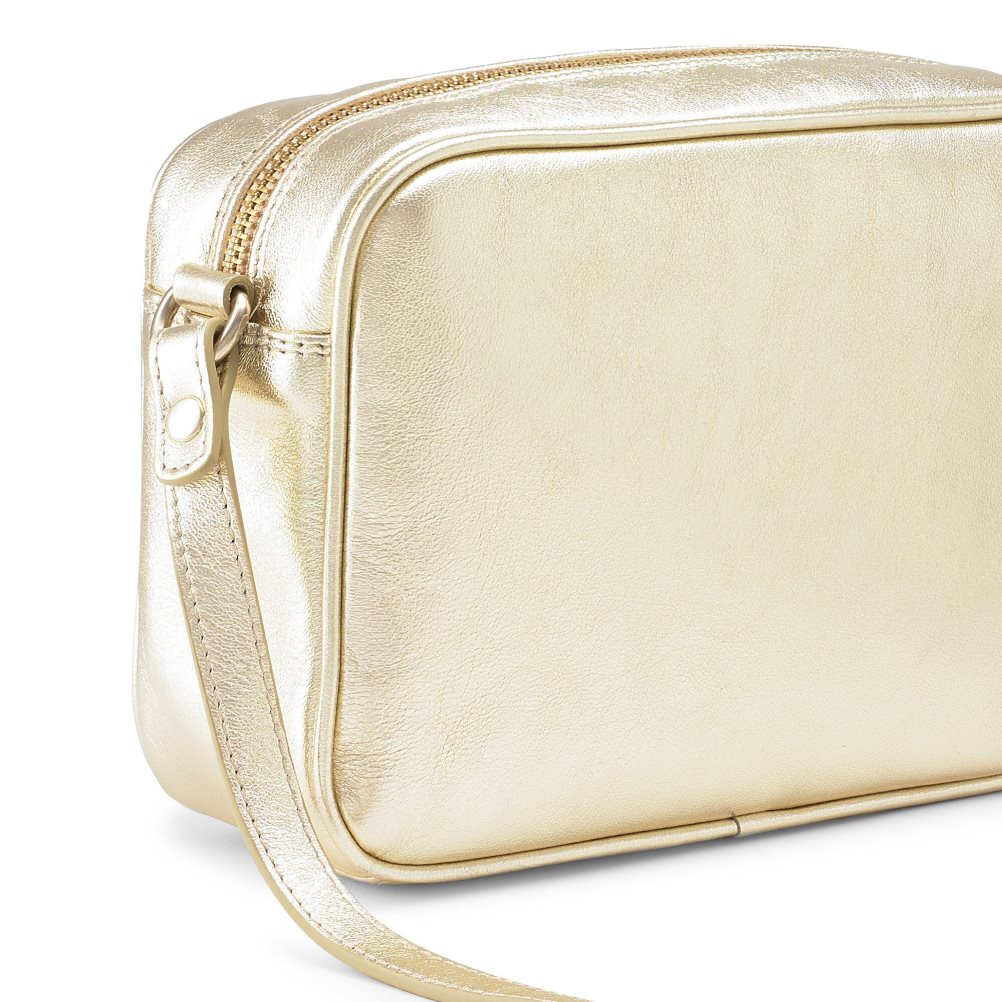 Gold Russell And Bromley Rowan Camera Women's Crossbody Bags | CA-4359Z