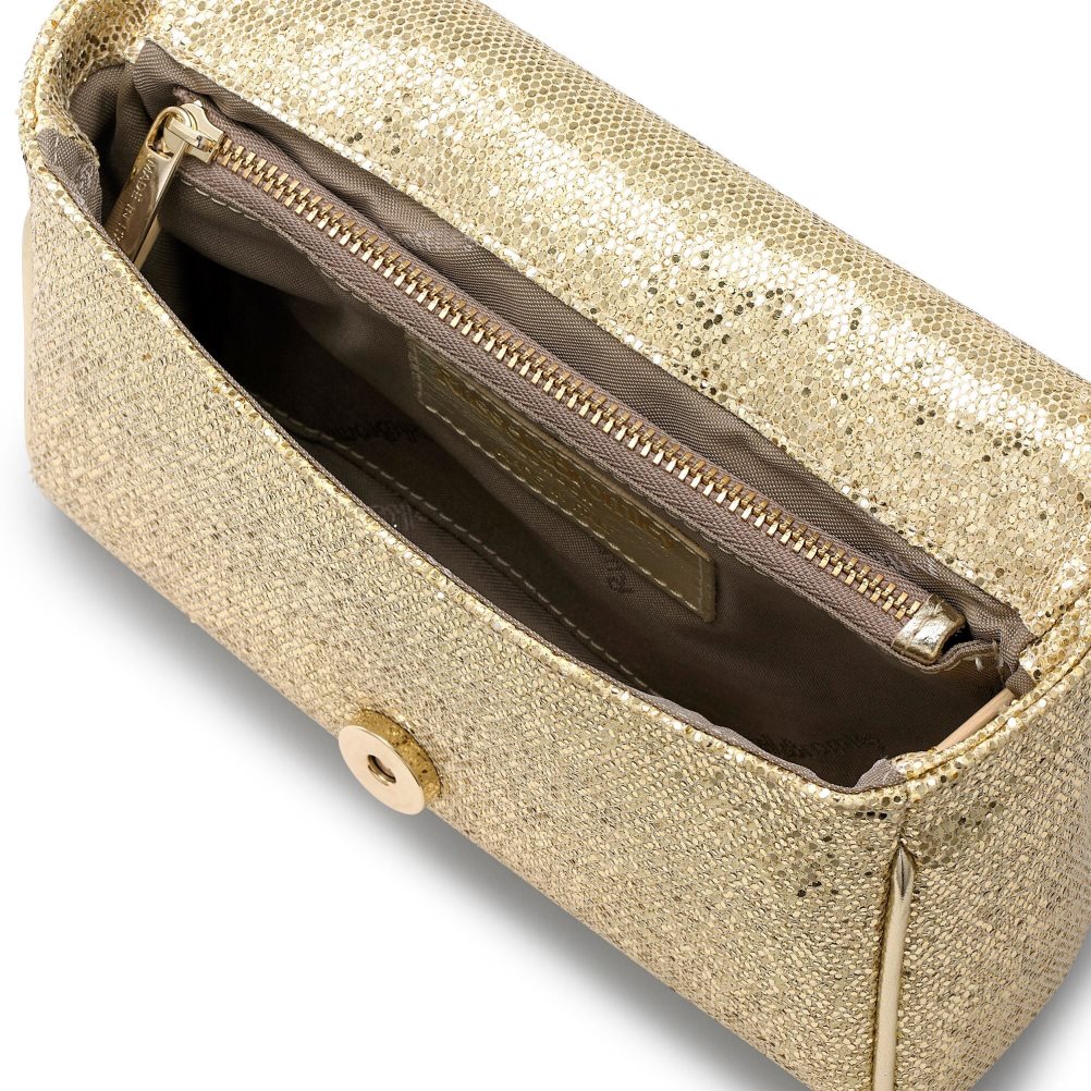 Gold Russell And Bromley Strictly Jewel Buckle Chain Women's Crossbody Bags | CA-1379F