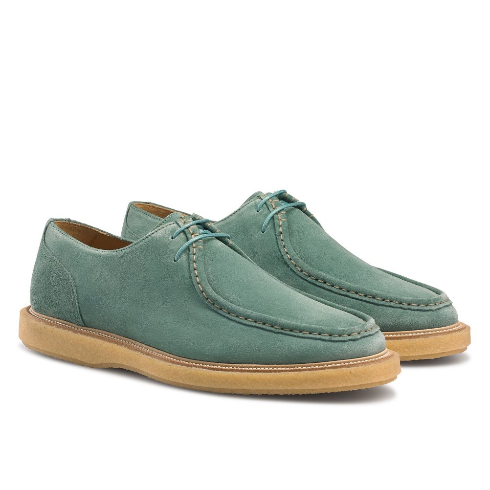 Green Russell And Bromley Algonquin Crepe Sole Trappeur Men's Derby Shoes | CA-7569A