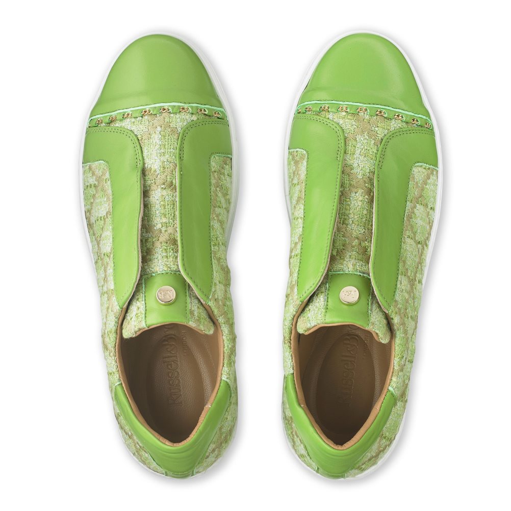 Green Russell And Bromley Seawalk Laceless Women's Sneakers | CA-5029W