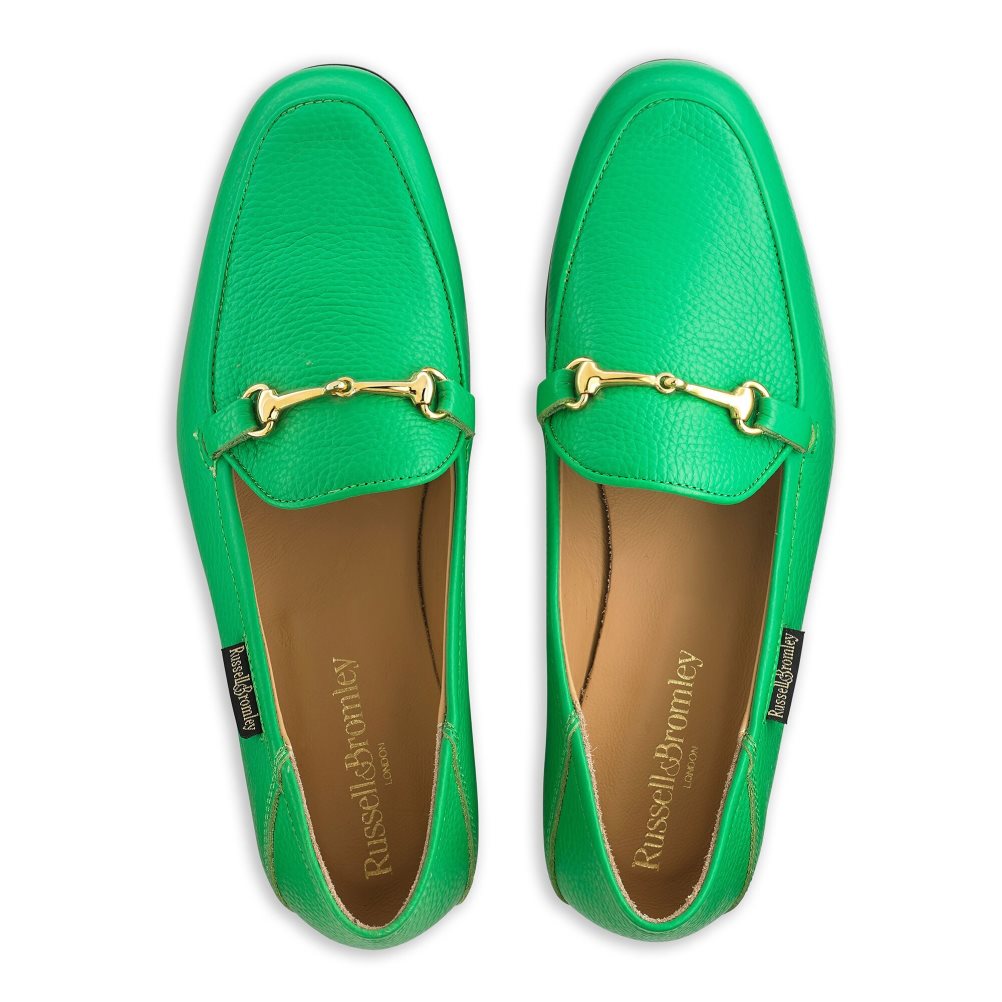 Green Russell And Bromley Snaffle Women's Loafers | CA-6708O