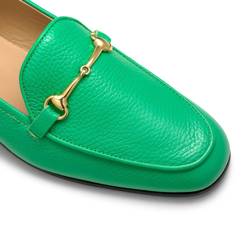 Green Russell And Bromley Snaffle Women's Loafers | CA-6708O