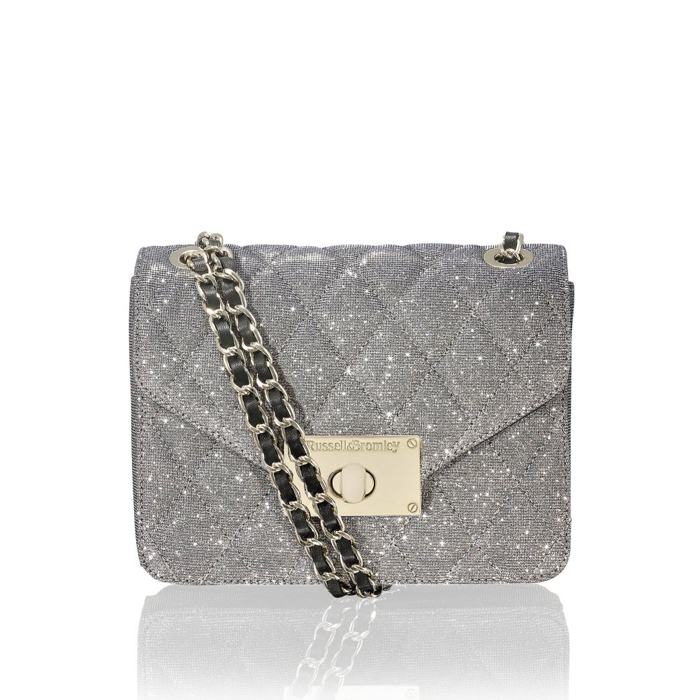 Grey Russell And Bromley Quiltpurse Boxy Chain Women\'s Shoulder Bags | CA-7205D