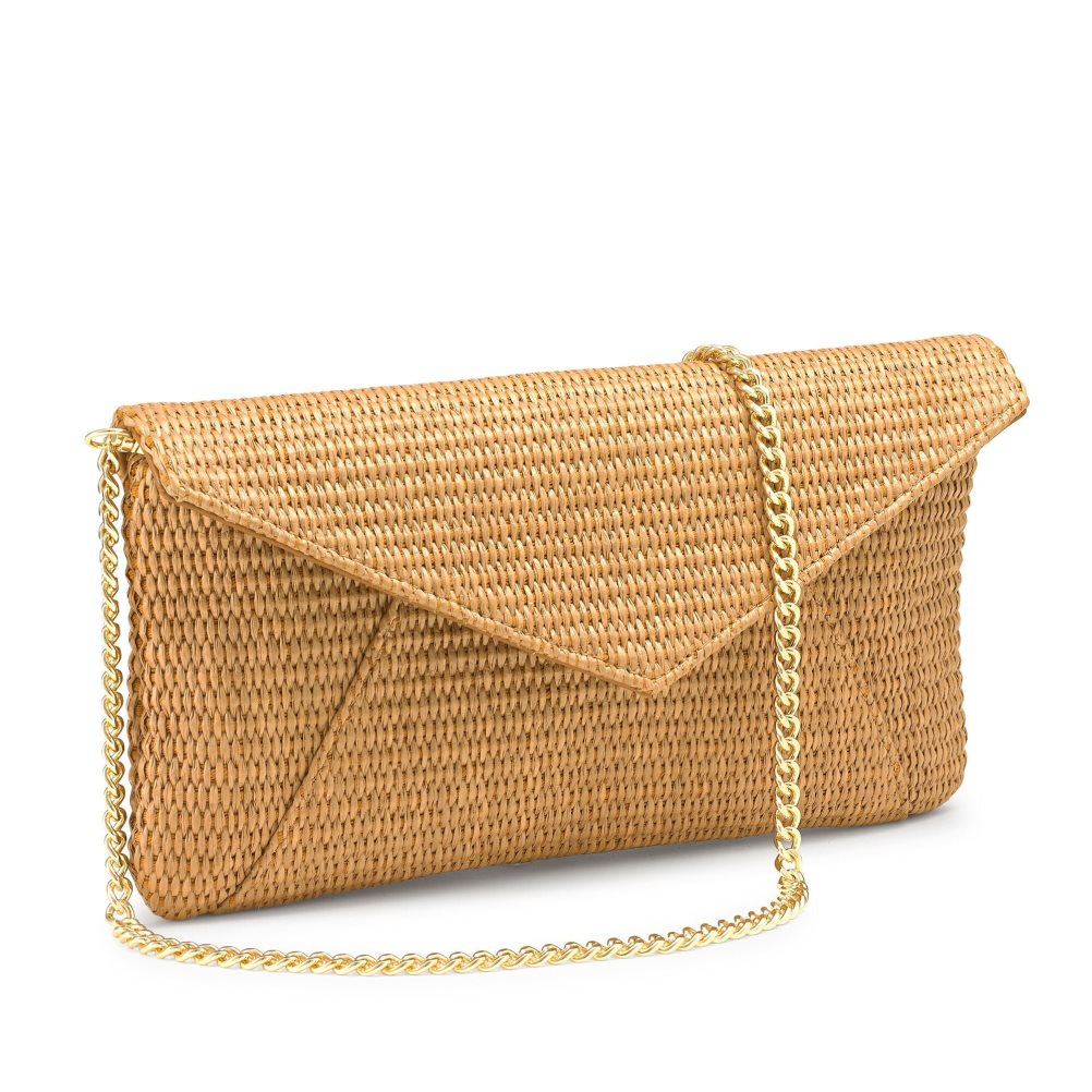 Khaki Russell And Bromley Topform Envelope Women's Clutch Bag | CA-3245G