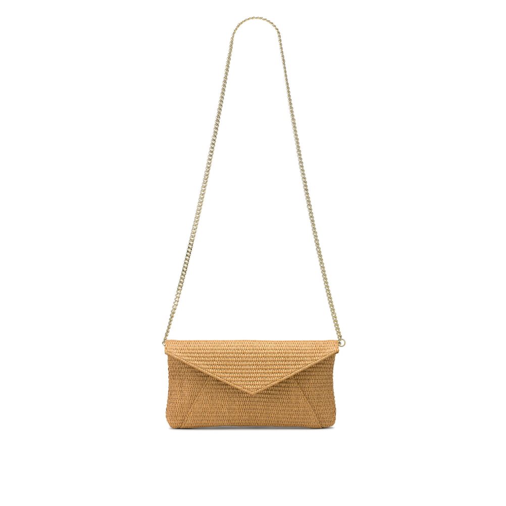 Khaki Russell And Bromley Topform Envelope Women's Clutch Bag | CA-3245G
