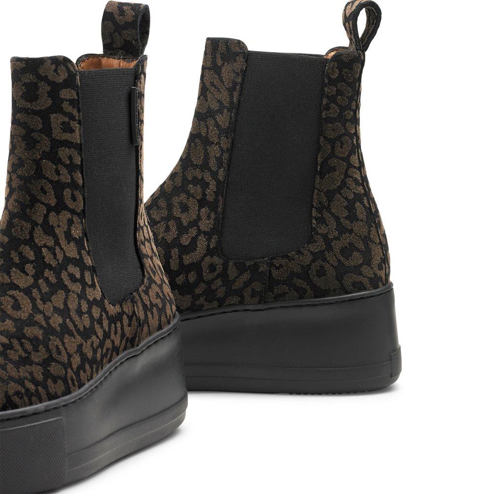 Leopard Russell And Bromley Park Way Women's Chelsea Boots | CA-5718F