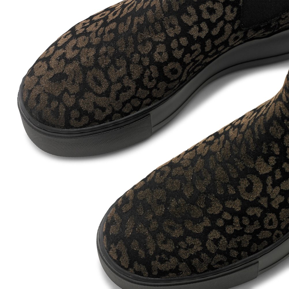 Leopard Russell And Bromley Park Way Women's Chelsea Boots | CA-5718F