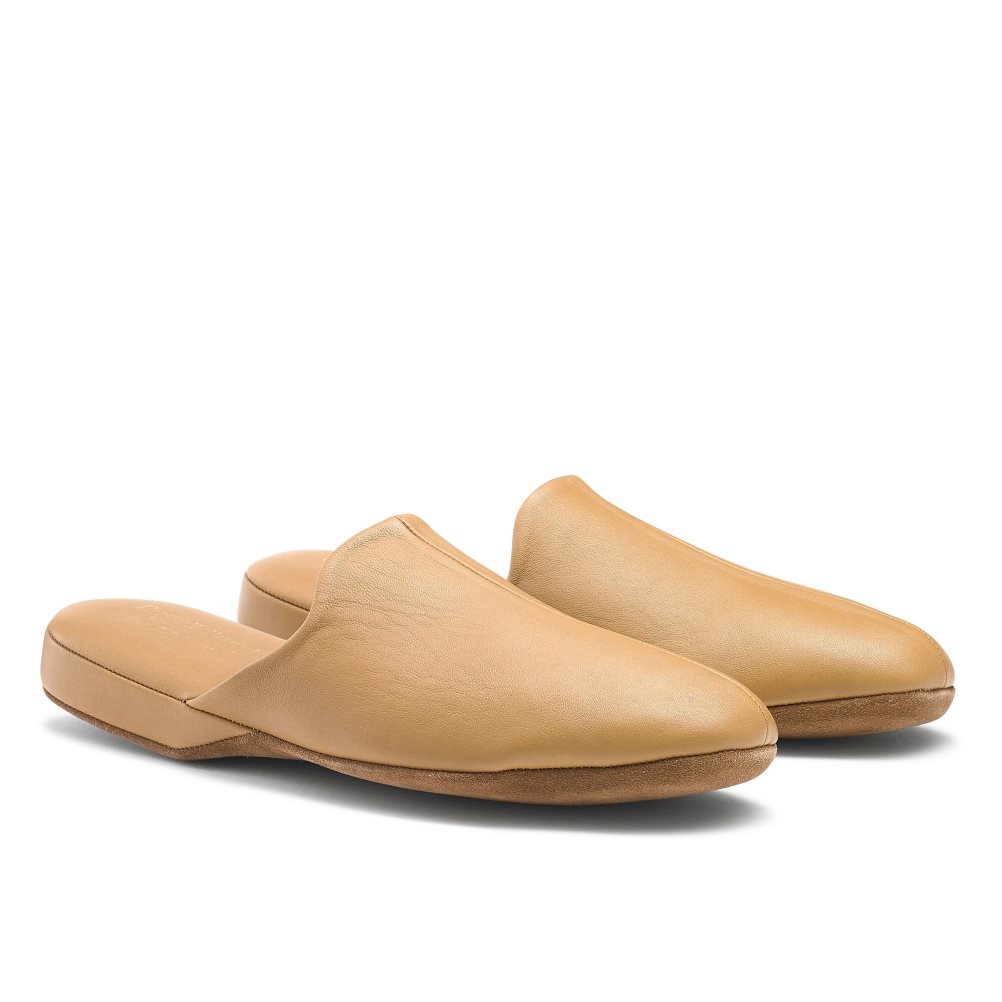 Light Brown Russell And Bromley Dominic Men's Slippers | CA-2380A