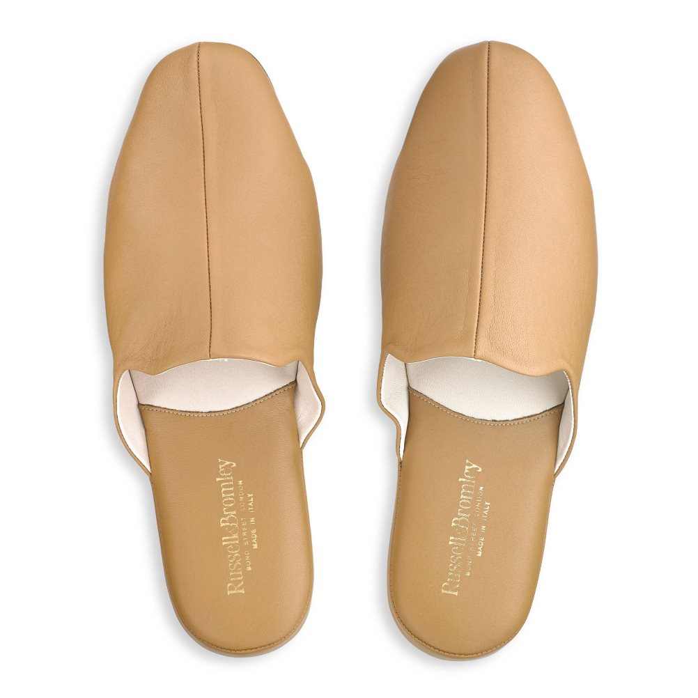 Light Brown Russell And Bromley Dominic Men's Slippers | CA-2380A