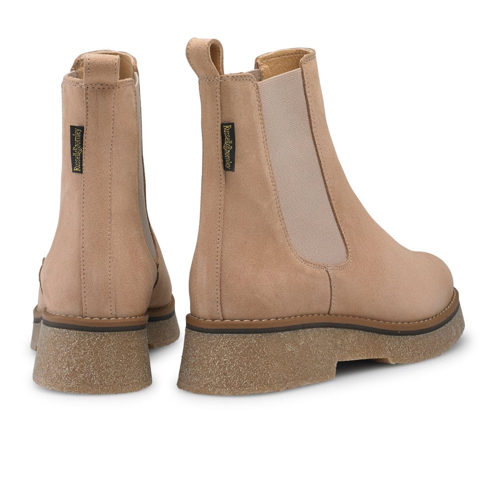 Light Brown Russell And Bromley Eden Crepe Women's Chelsea Boots | CA-7219X