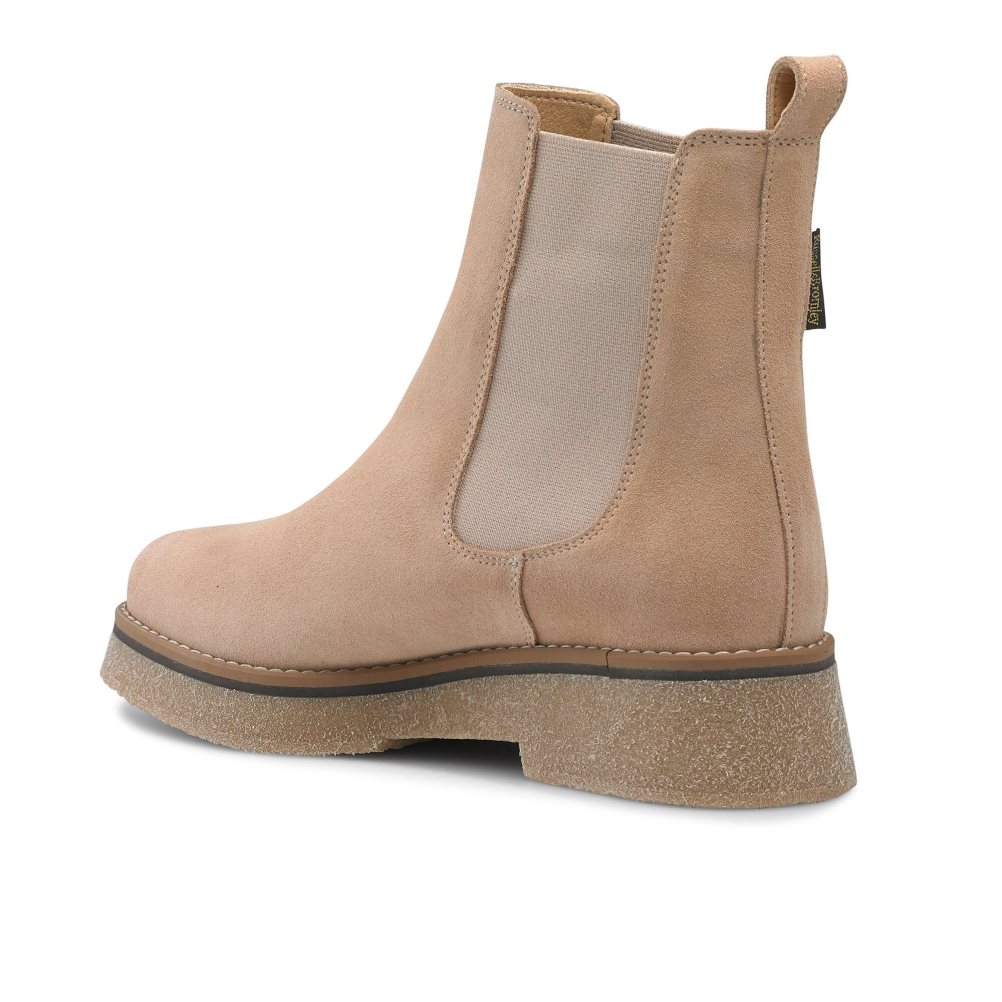 Light Brown Russell And Bromley Eden Crepe Women's Chelsea Boots | CA-7219X