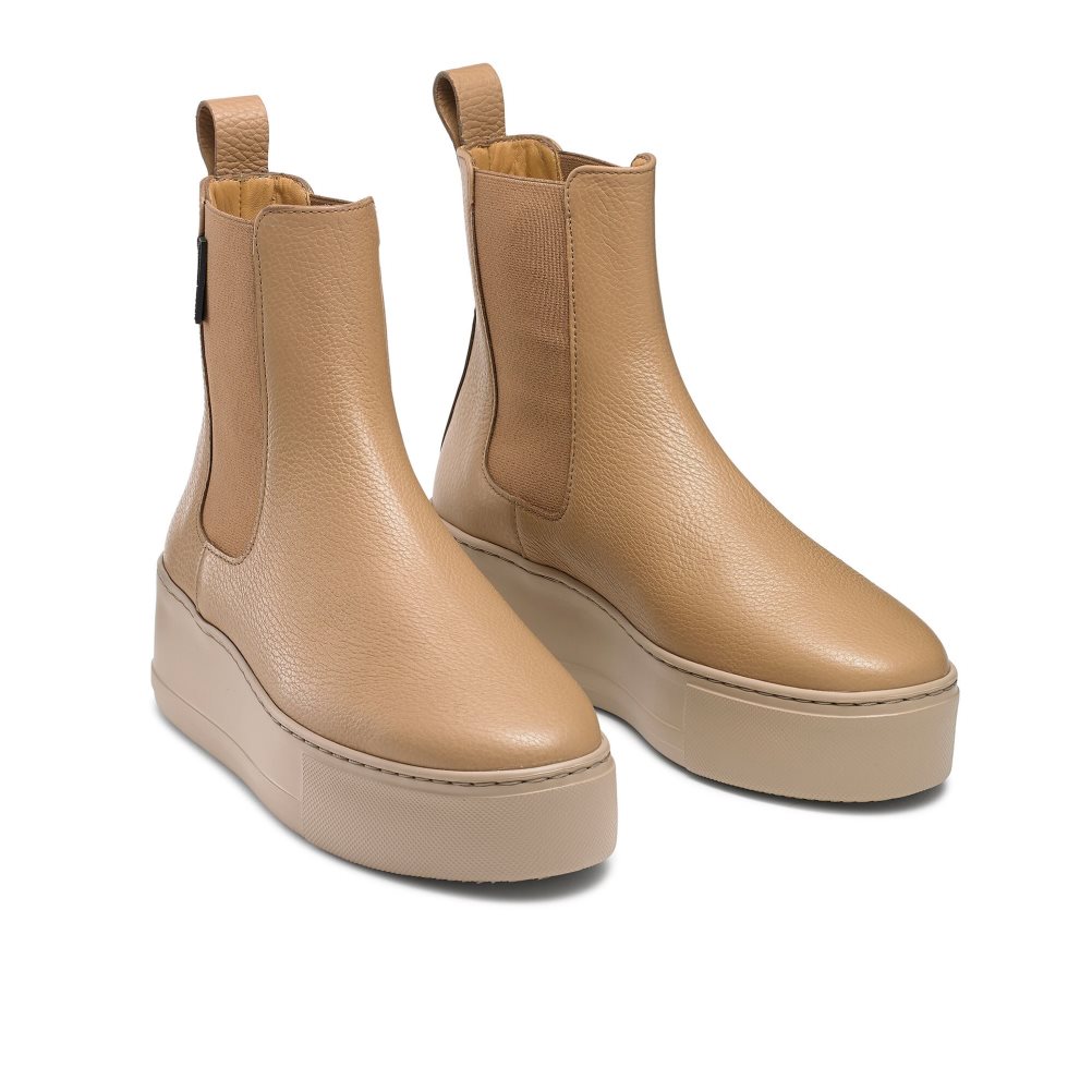 Light Brown Russell And Bromley Park Way Women's Chelsea Boots | CA-3810A
