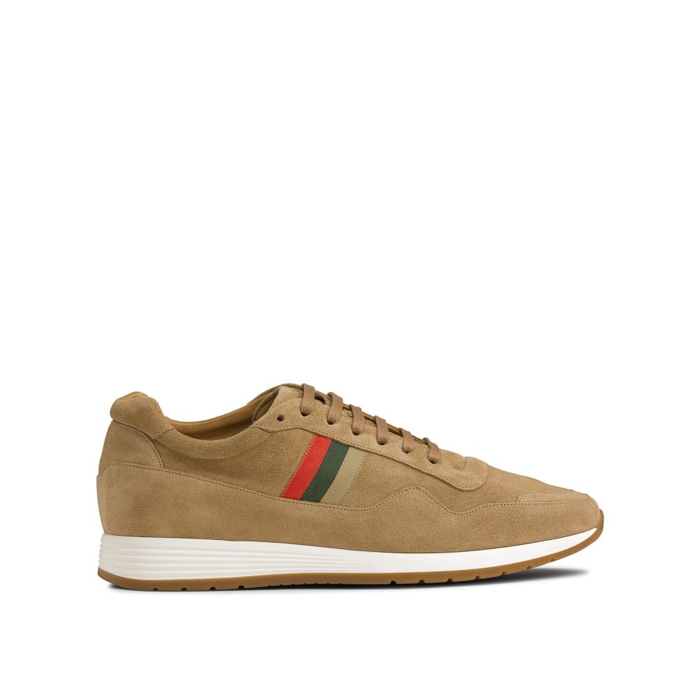 Light Brown Russell And Bromley Run Time Lace-up Men\'s Sneakers | CA-6219J