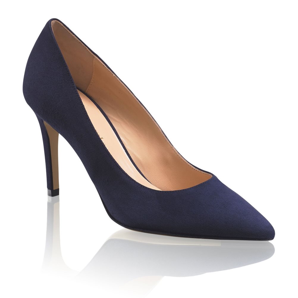 Navy Russell And Bromley 85mm Stiletto Women's Heels | CA-2876C