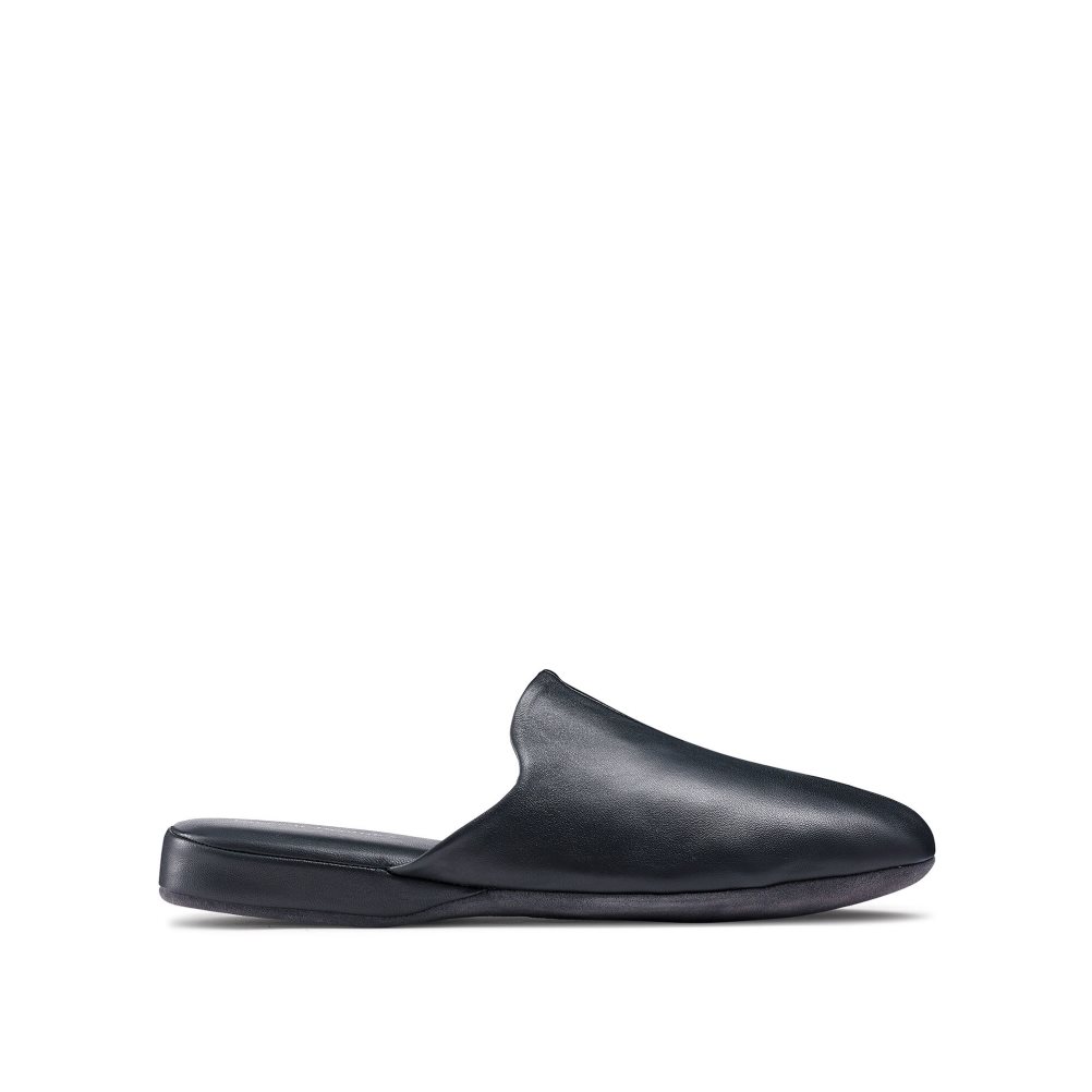 Navy Russell And Bromley Dominic Men\'s Slippers | CA-4532Y