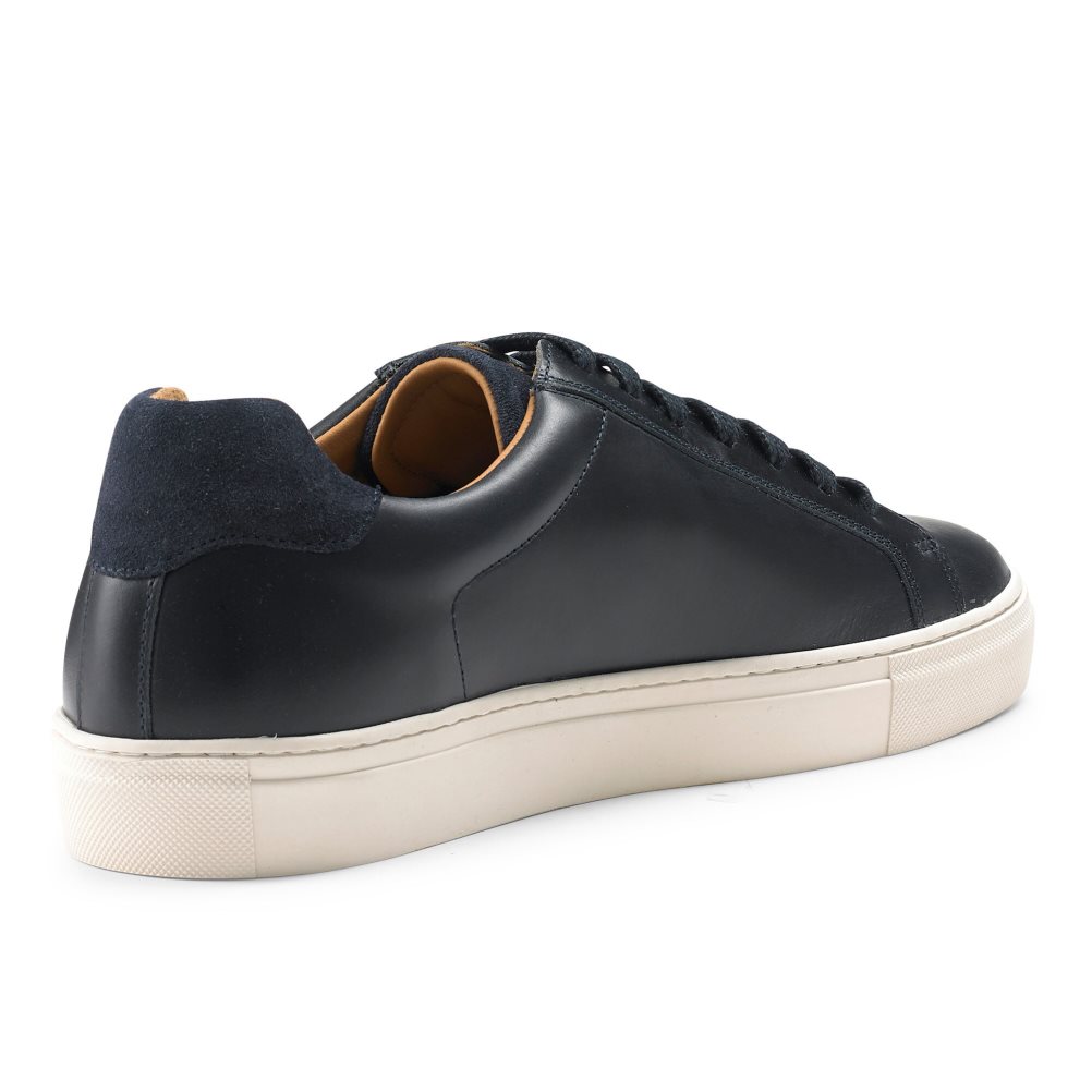 Navy Russell And Bromley Downfield Derby Lace Up Men's Sneakers | CA-5782A