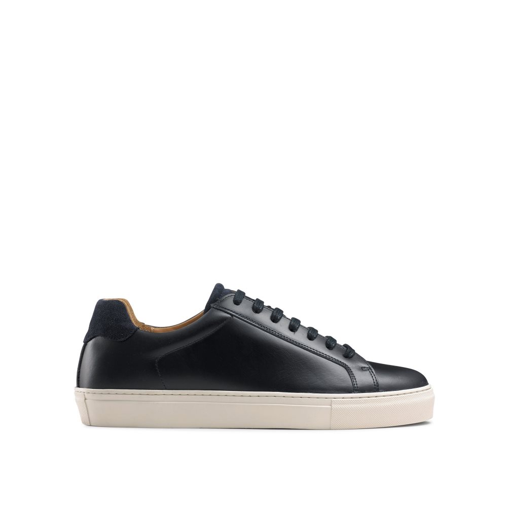 Navy Russell And Bromley Downfield Derby Lace Up Men\'s Sneakers | CA-5782A