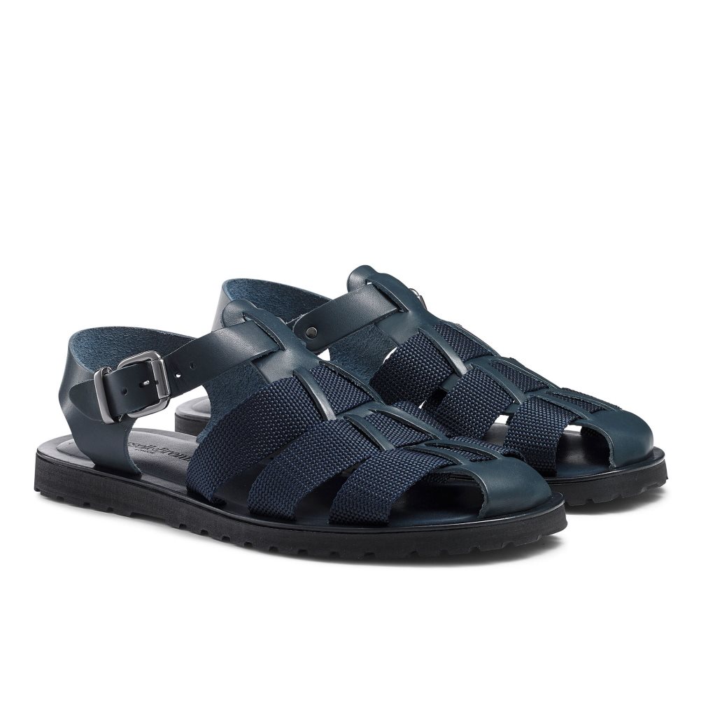 Navy Russell And Bromley Fab Fisher Men's Casual Shoes | CA-3170T