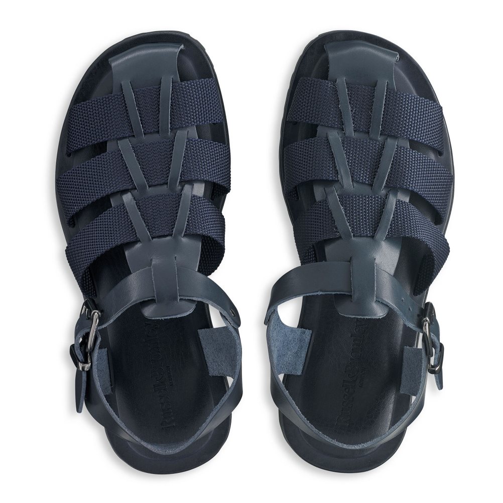 Navy Russell And Bromley Fab Fisher Men's Casual Shoes | CA-3170T