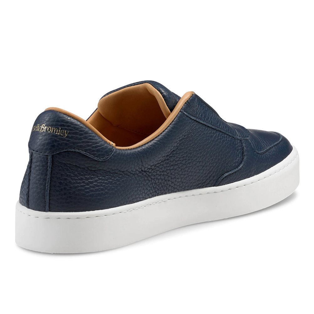 Navy Russell And Bromley Fifth Ave Laceless Women's Platform Shoes | CA-2156Y