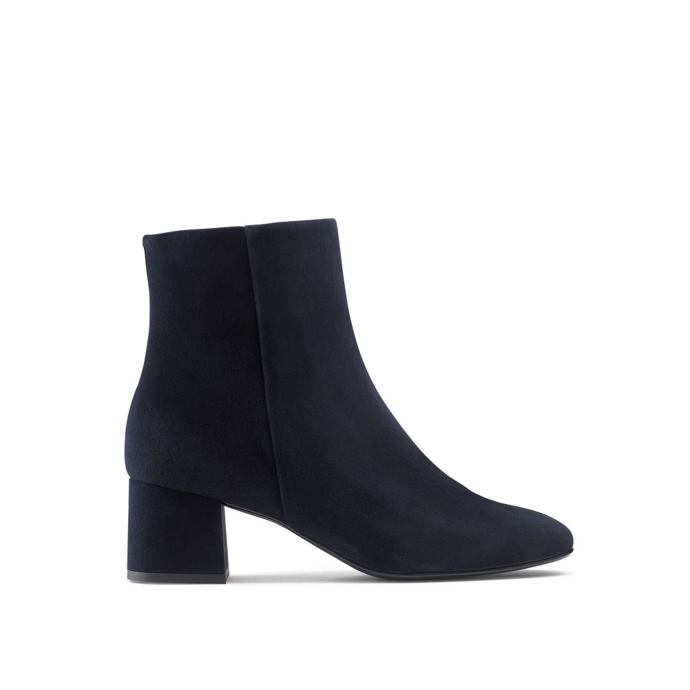 Navy Russell And Bromley Infinity Women\'s Ankle Boots | CA-6513Q