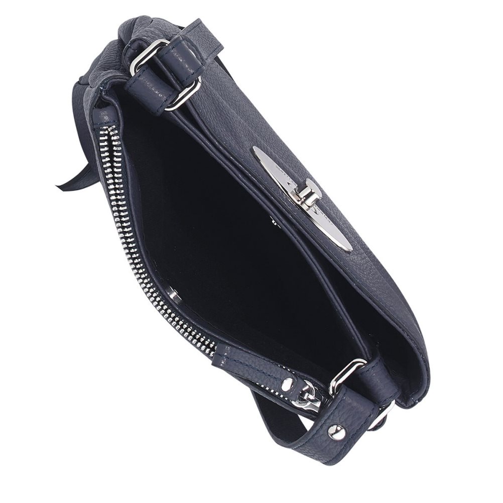 Navy Russell And Bromley Lincoln Turnlock Women's Crossbody Bags | CA-5693L
