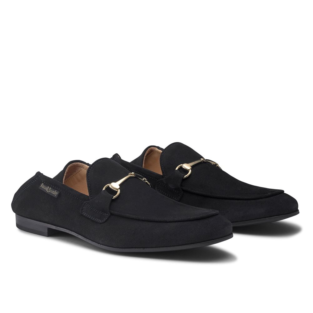 Navy Russell And Bromley Loafer M Snaffle Men's Formal Shoes | CA-5493L