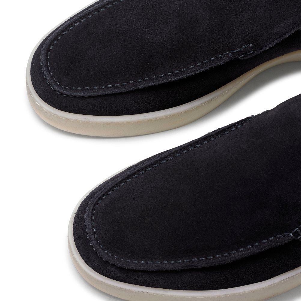 Navy Russell And Bromley Monterey Slip On Men's Chukka Boots | CA-4312O