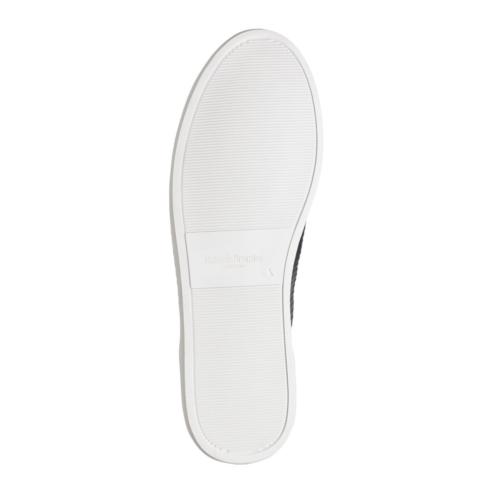 Navy Russell And Bromley Park Run Low-top Men's Sneakers | CA-4732G