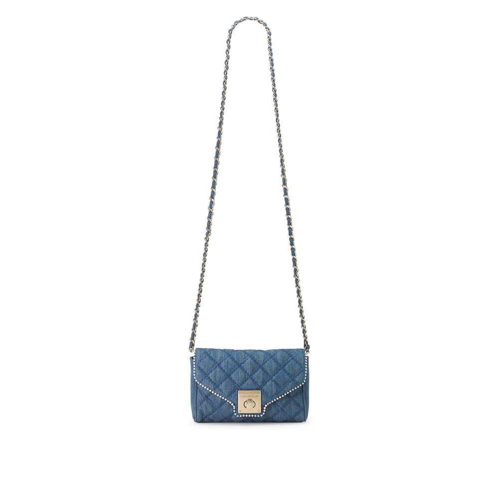Navy Russell And Bromley Promenade Chain Women's Mini Bag | CA-9067A