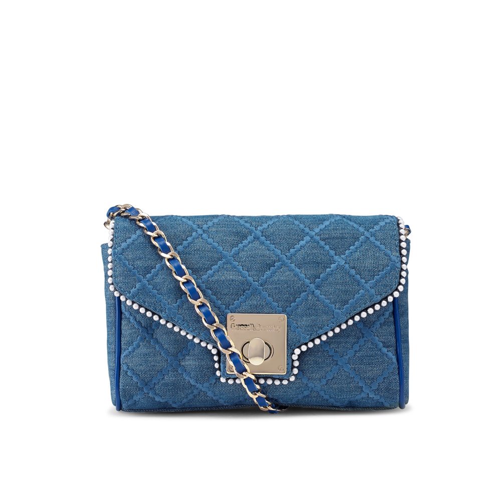 Navy Russell And Bromley Promenade Chain Women\'s Mini Bag | CA-9067A
