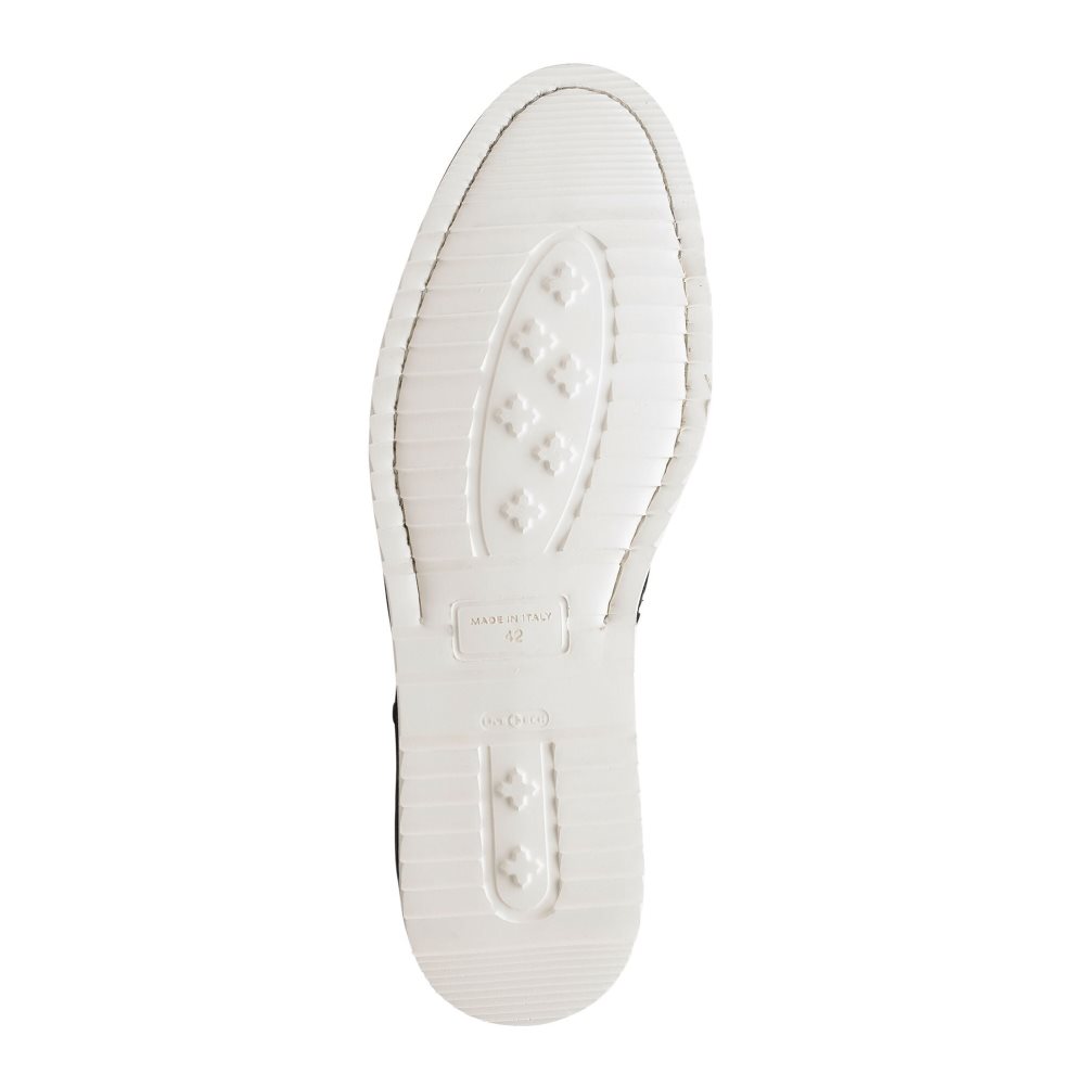 Navy Russell And Bromley Sanmarino Slip-on Men's Sneakers | CA-0318Z