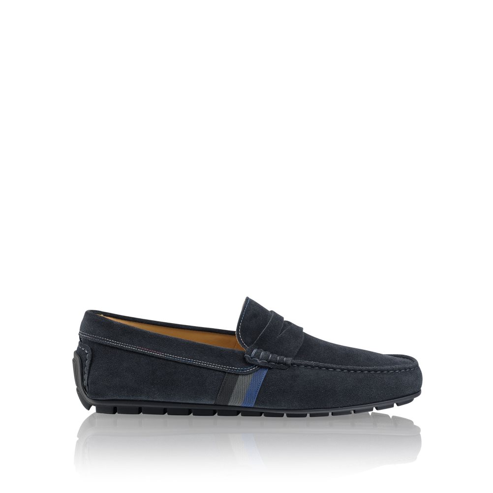 Navy Russell And Bromley Soft Wear Driving Men\'s Formal Shoes | CA-2514P