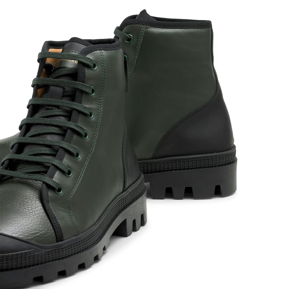 Olive Russell And Bromley Diego Lace Up Men's Ankle Boots | CA-5271J
