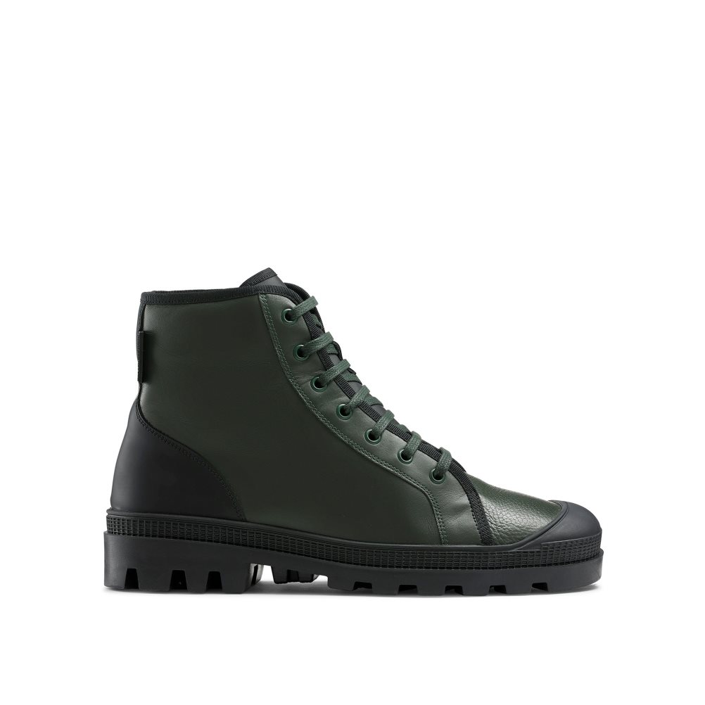 Olive Russell And Bromley Diego Lace Up Men\'s Ankle Boots | CA-5271J