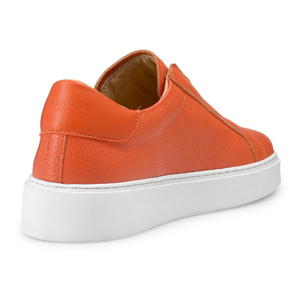 Orange Russell And Bromley Dream Laceless Women's Platform Shoes | CA-3597Q