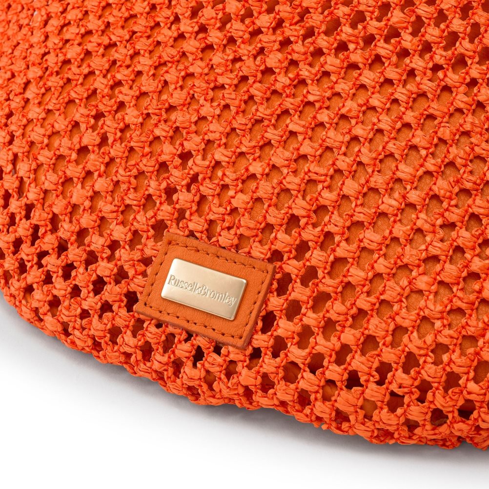 Orange Russell And Bromley Tutti Fruiti Crochet Women's Shoulder Bags | CA-3984U