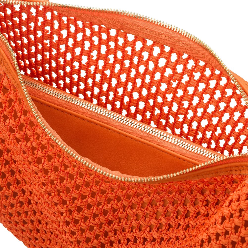 Orange Russell And Bromley Tutti Fruiti Crochet Women's Shoulder Bags | CA-3984U