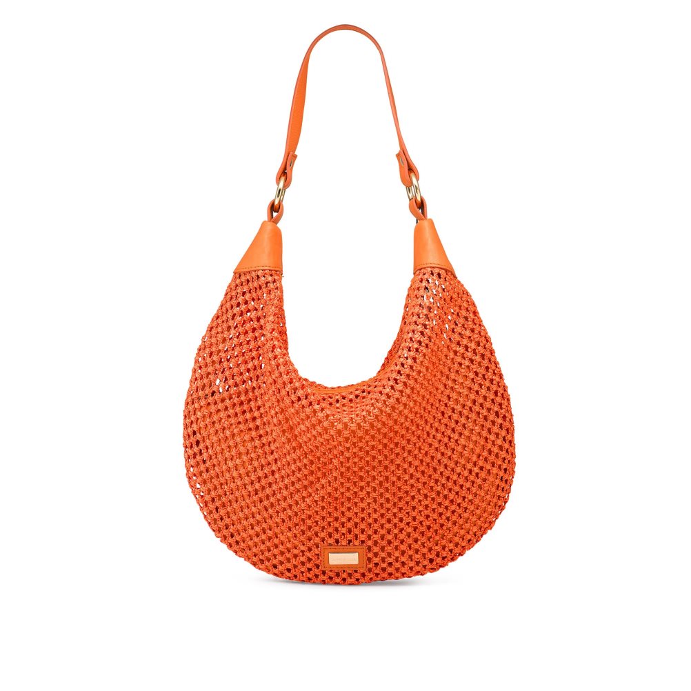 Orange Russell And Bromley Tutti Fruiti Crochet Women\'s Shoulder Bags | CA-3984U