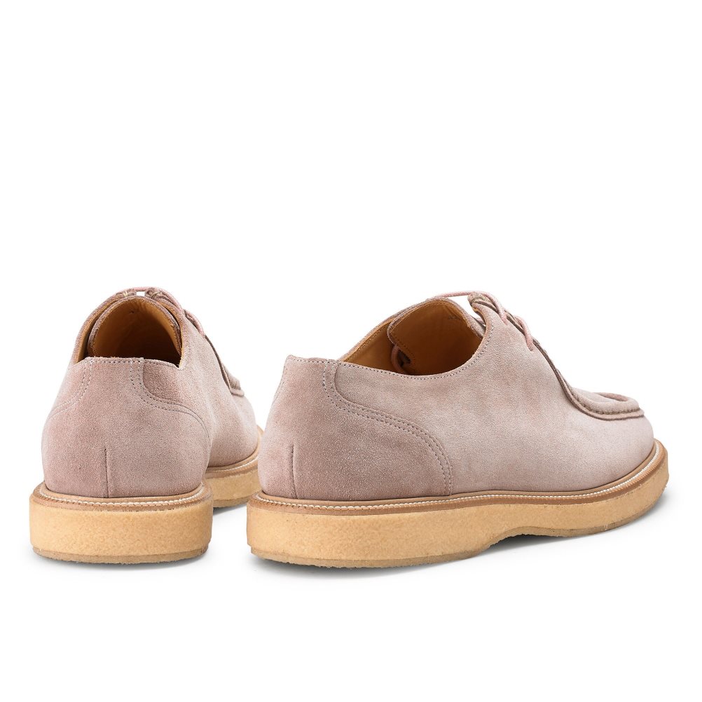 Pink Russell And Bromley Algonquin Crepe Sole Trappeur Men's Derby Shoes | CA-8732D