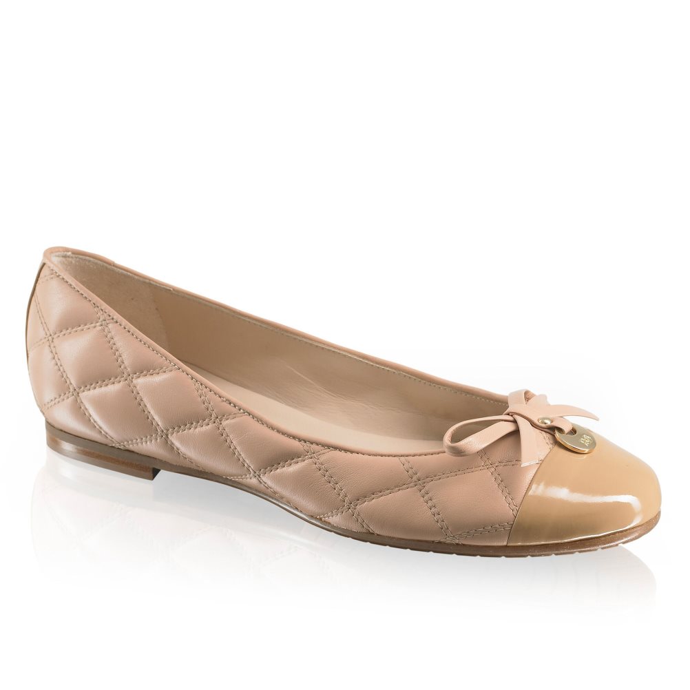 Pink Russell And Bromley Charming Quilted Women's Ballet Flats | CA-1405E