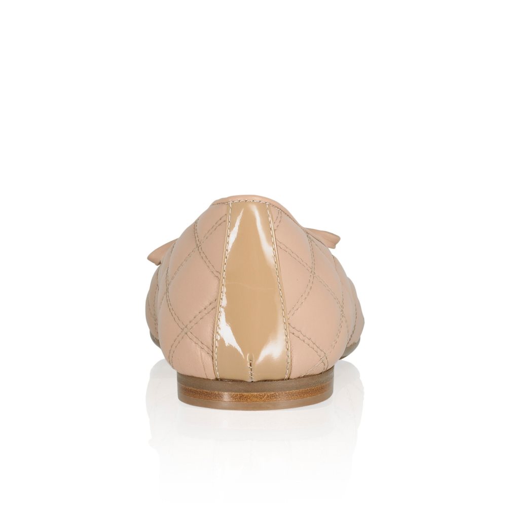 Pink Russell And Bromley Charming Quilted Women's Ballet Flats | CA-1405E