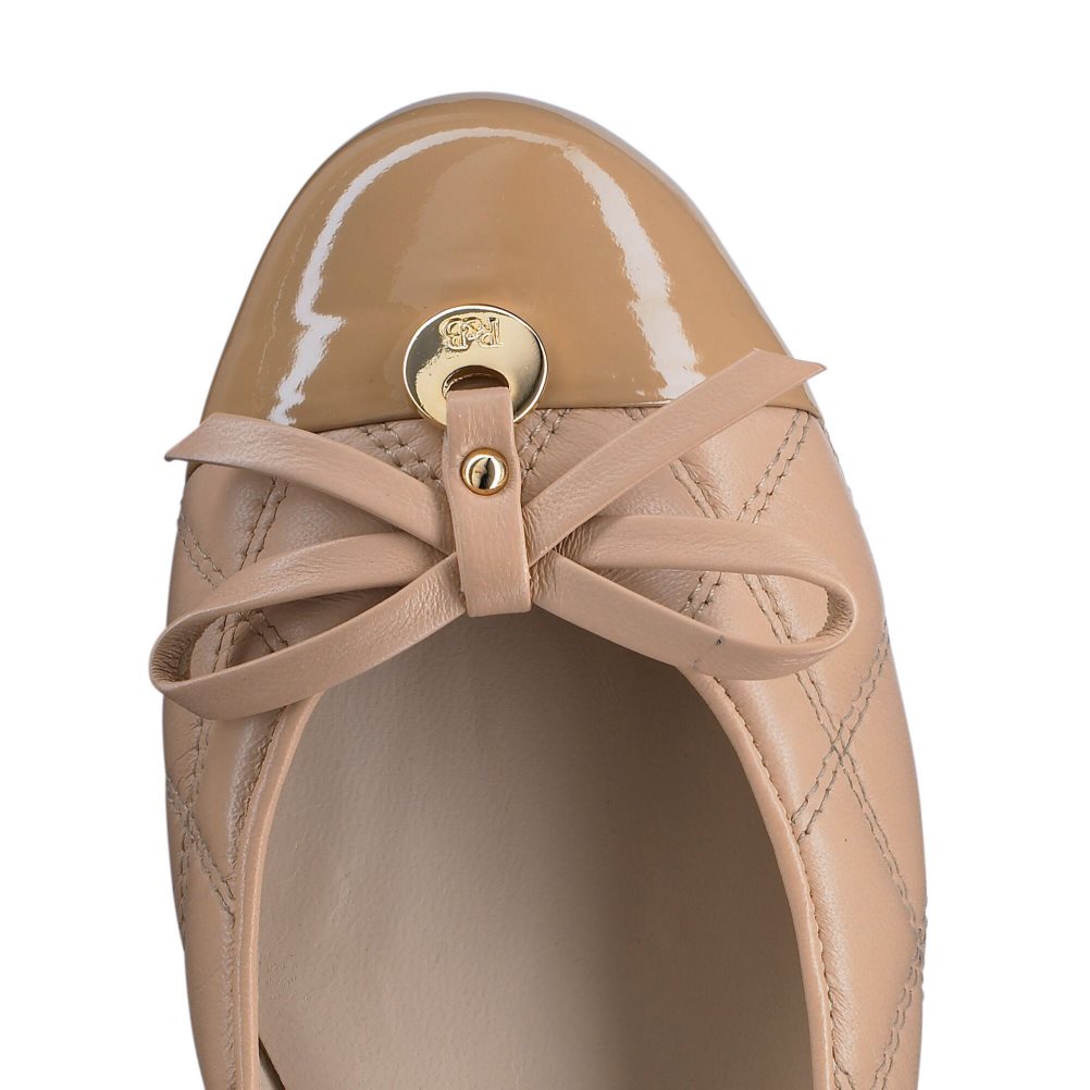 Pink Russell And Bromley Charming Quilted Women's Ballet Flats | CA-1405E