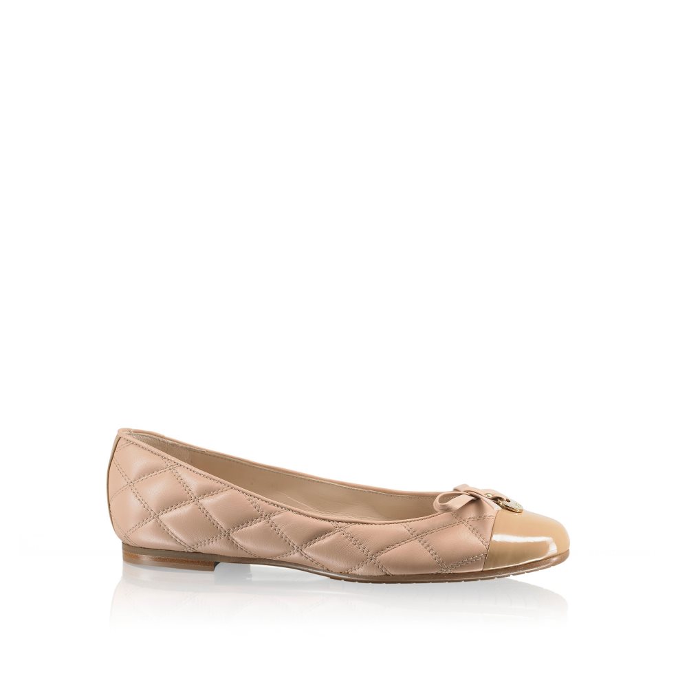 Pink Russell And Bromley Charming Quilted Women\'s Ballet Flats | CA-1405E