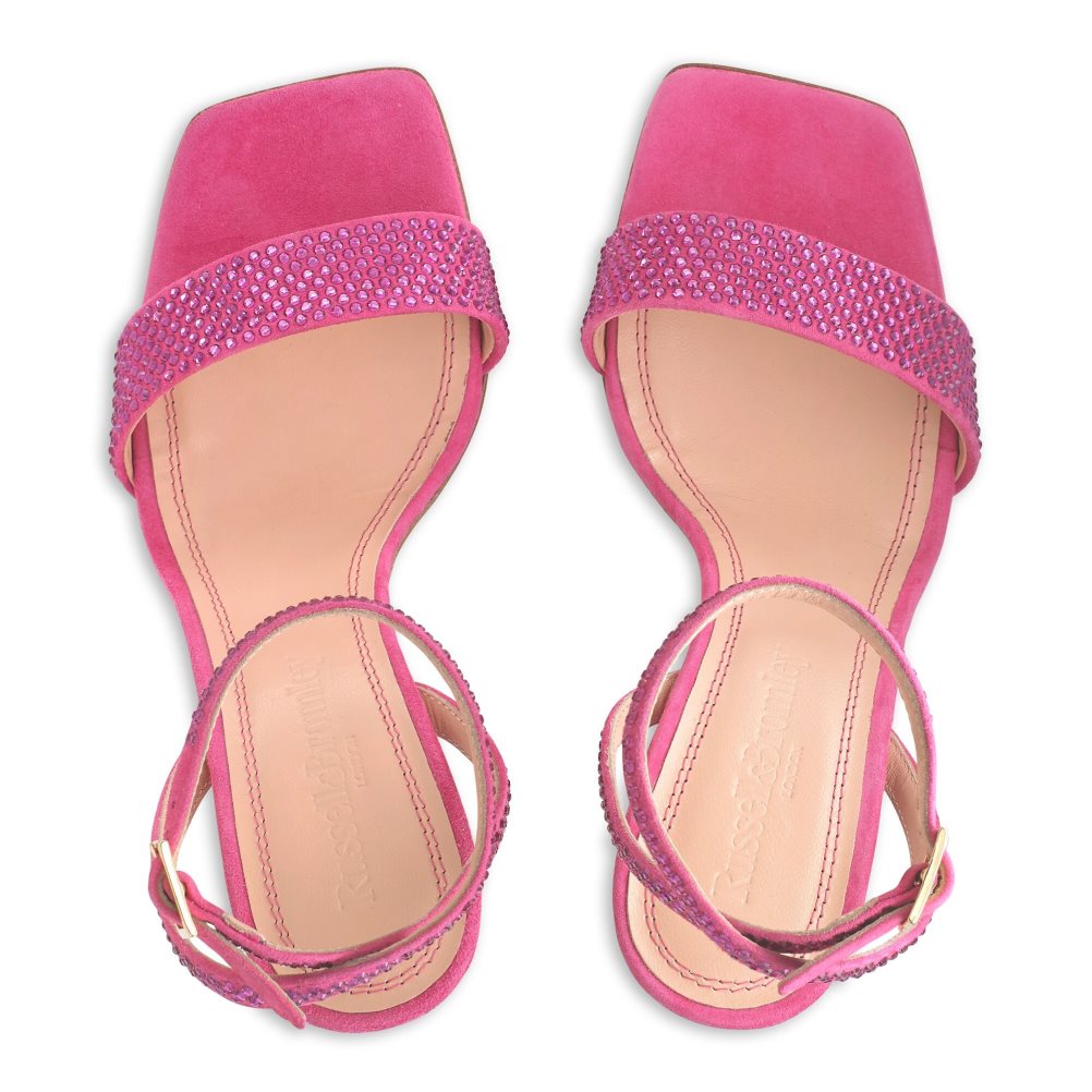 Pink Russell And Bromley Cosmo+ Strappy Women's Heels Sandals | CA-6498V