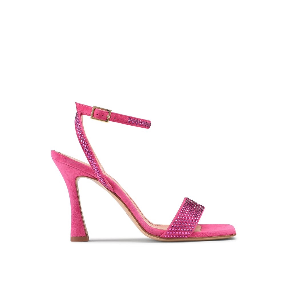 Pink Russell And Bromley Cosmo+ Strappy Women\'s Heels Sandals | CA-6498V