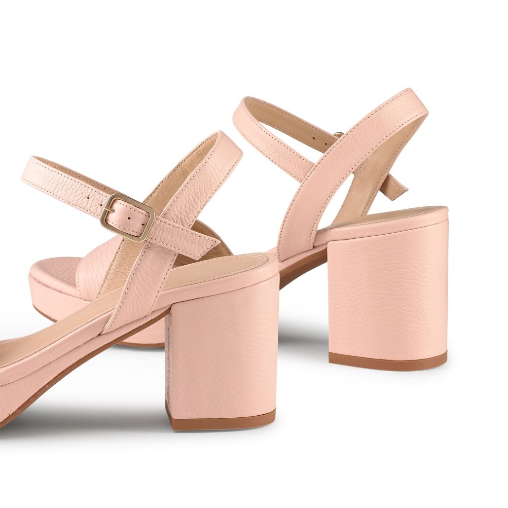 Pink Russell And Bromley Discoqueen Platform Women's Heels Sandals | CA-8196G