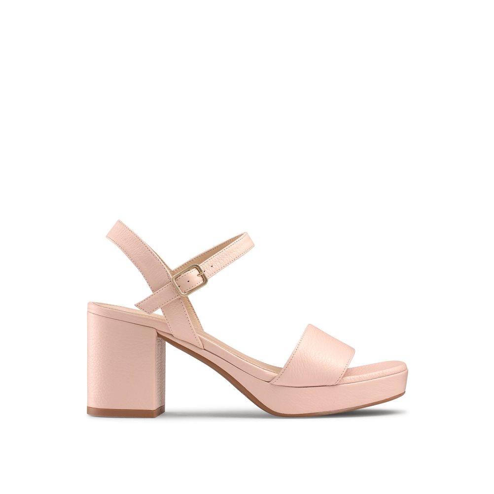 Pink Russell And Bromley Discoqueen Platform Women\'s Heels Sandals | CA-8196G