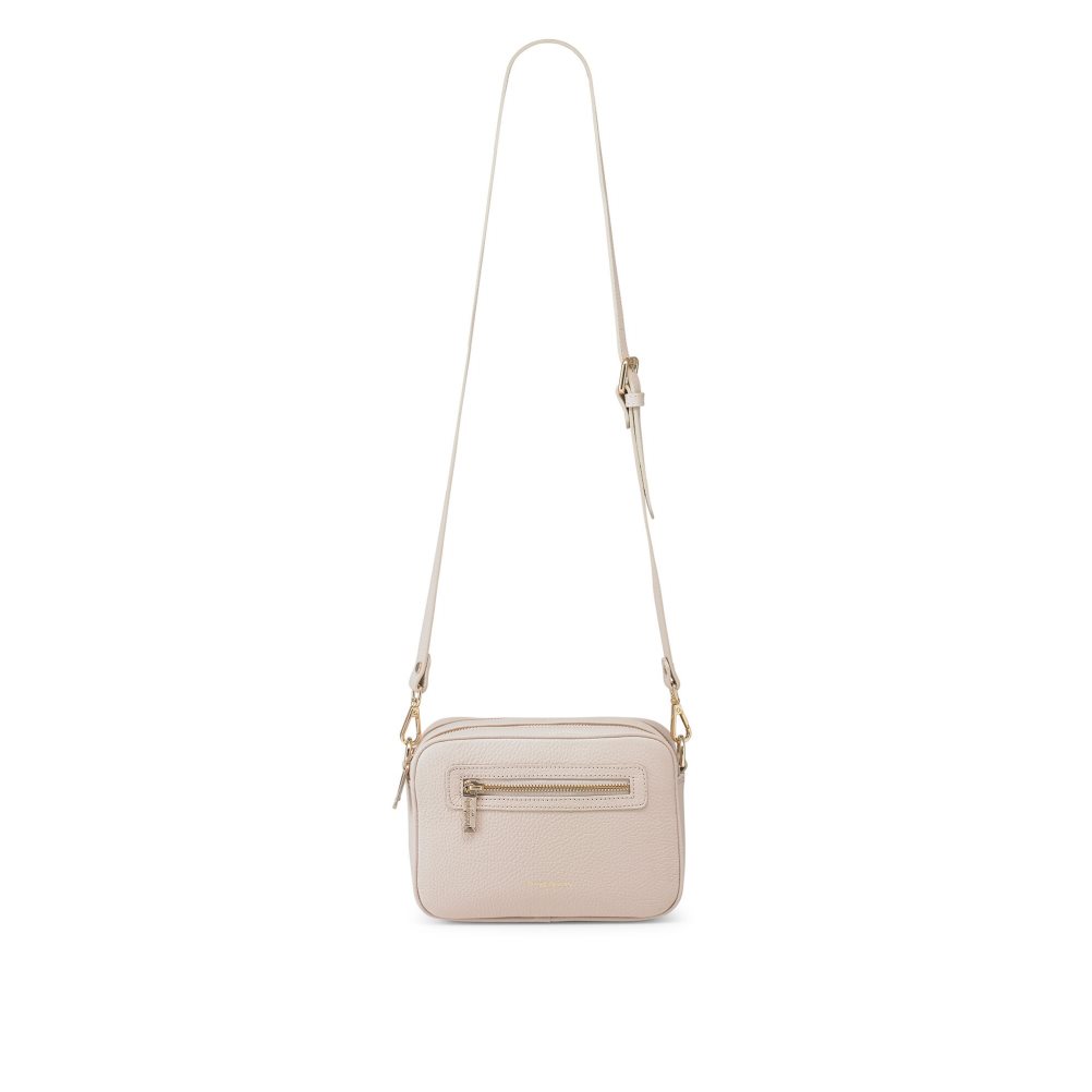 Pink Russell And Bromley Dynamic Triple Zip Camera Women's Crossbody Bags | CA-3746B