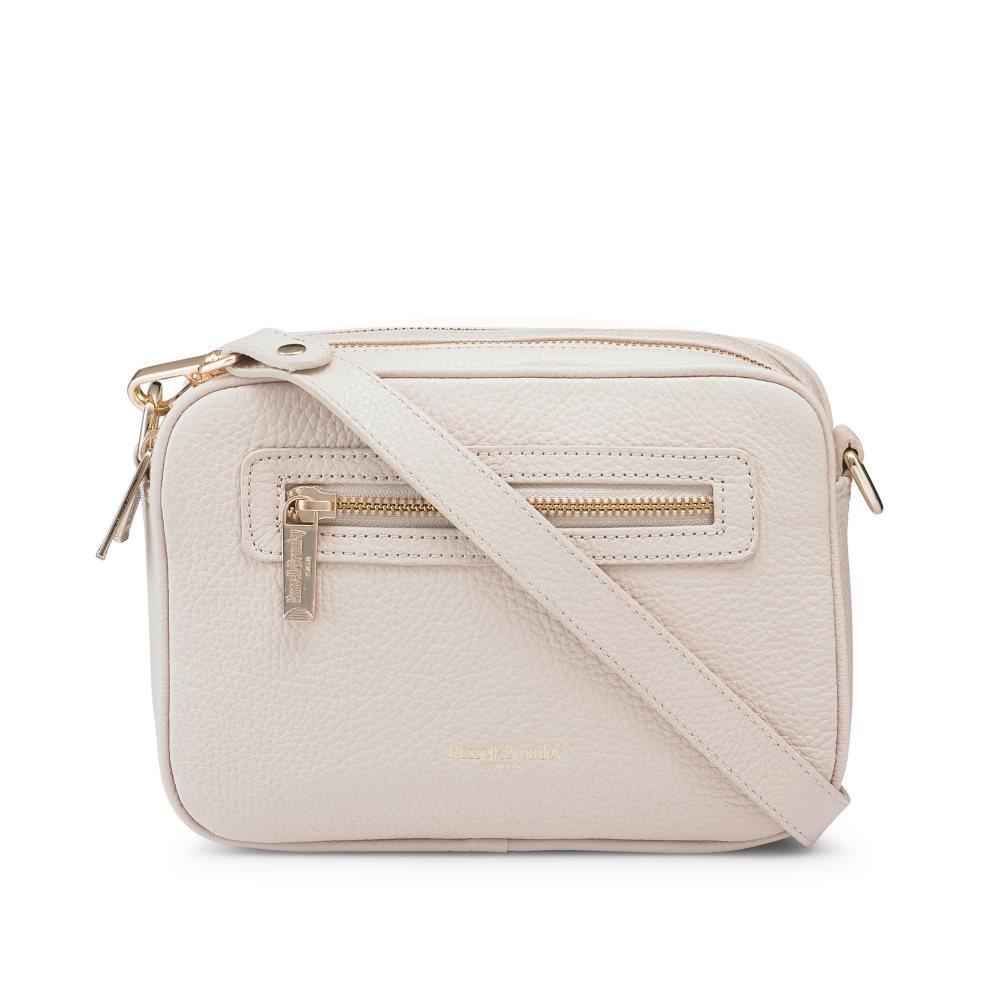 Pink Russell And Bromley Dynamic Triple Zip Camera Women\'s Crossbody Bags | CA-3746B